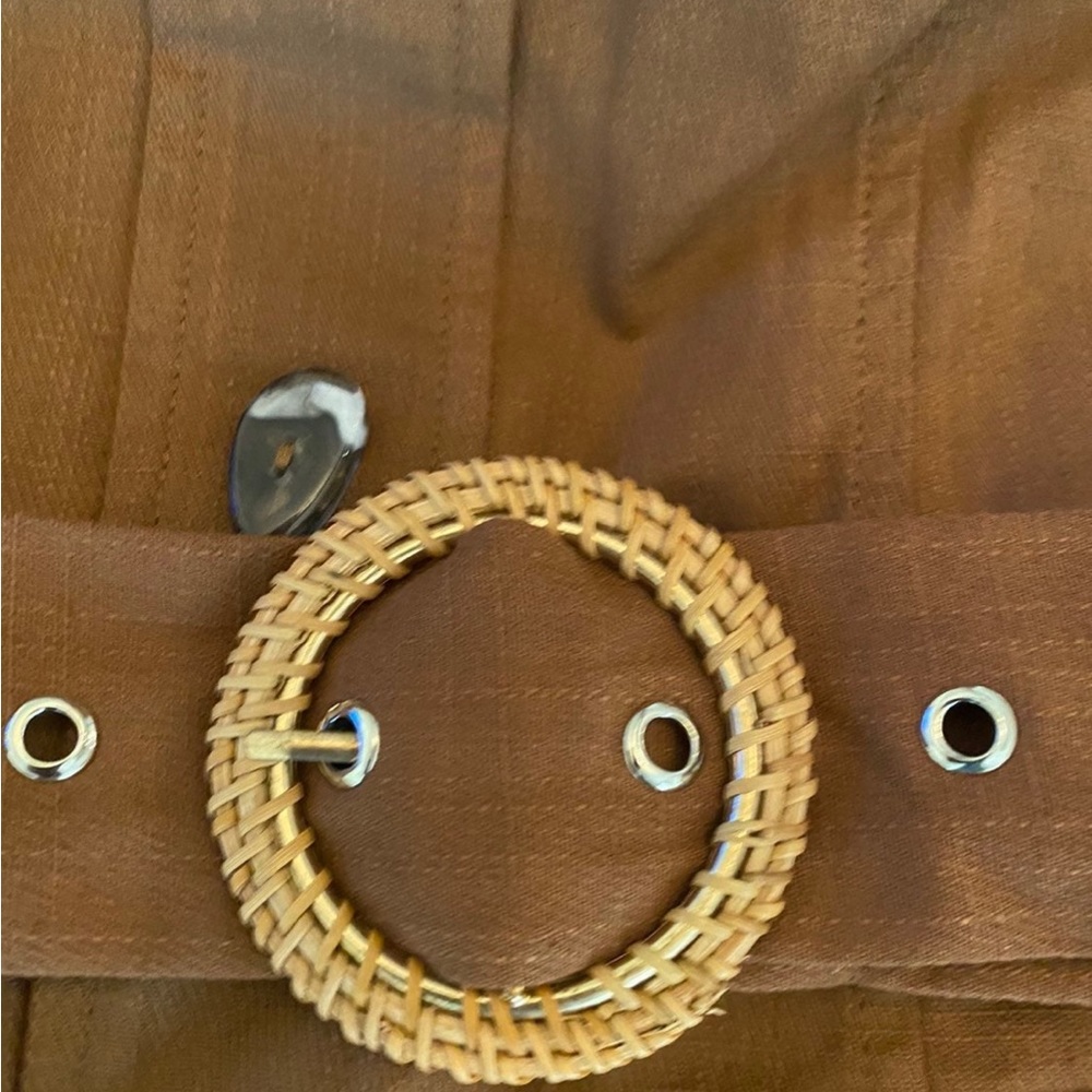 Lulu’s Strapless Brown Dress with Rattan Belt Soze XS - Picture 4 of 12